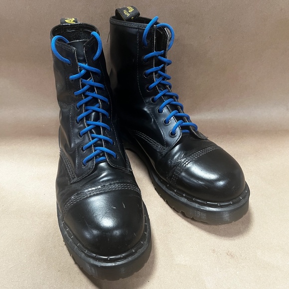 Dr. Martens Vintage Cap Toe Black Boots. Thick Bex/Commando sole Made in England - Picture 3 of 5